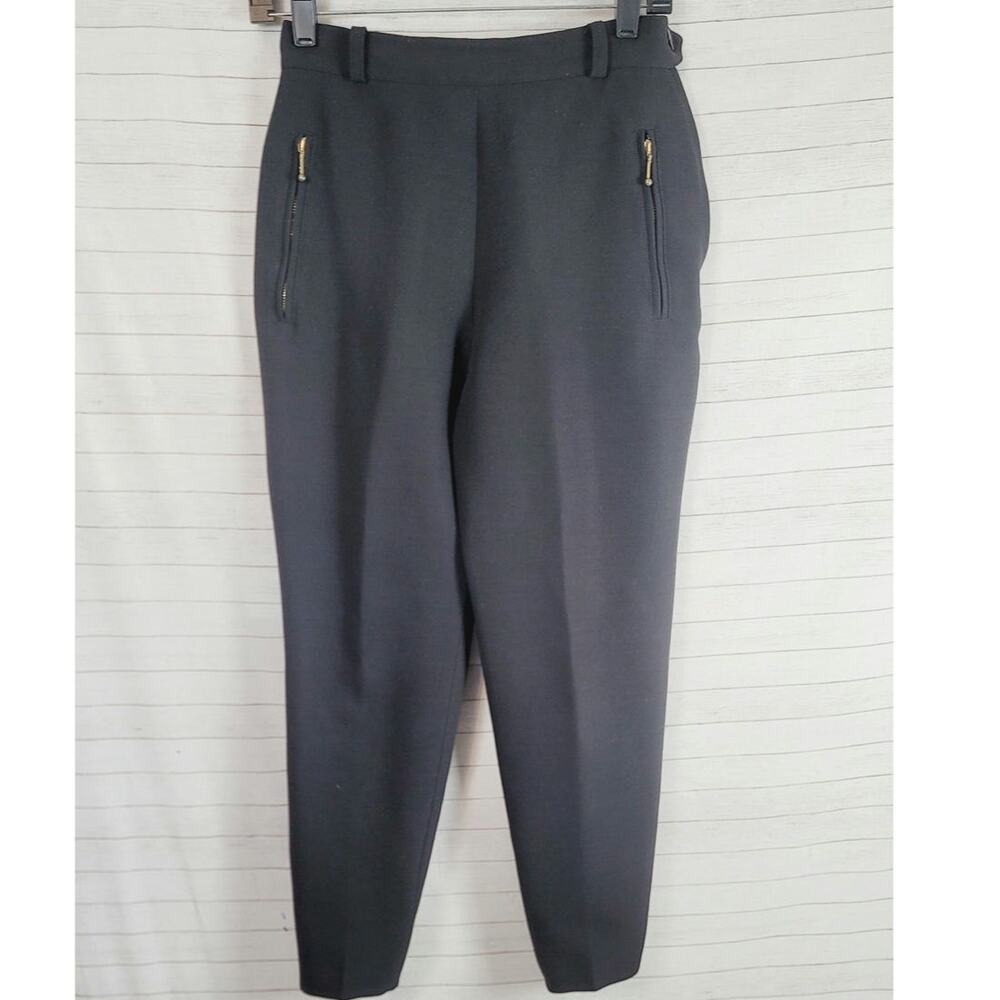 ESCADA Cropped Wool Pants in Black, sz 4